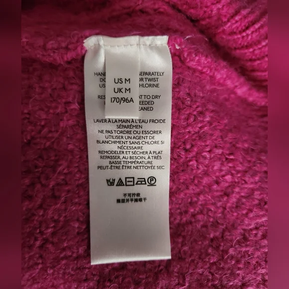 Free People Fuchsia Collared Sweater Size M NWT - Picture 10 of 11